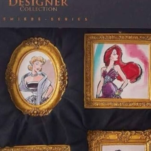 Disney Designer Collection Set of 6 Princess Ornaments - Picture 3 of 9